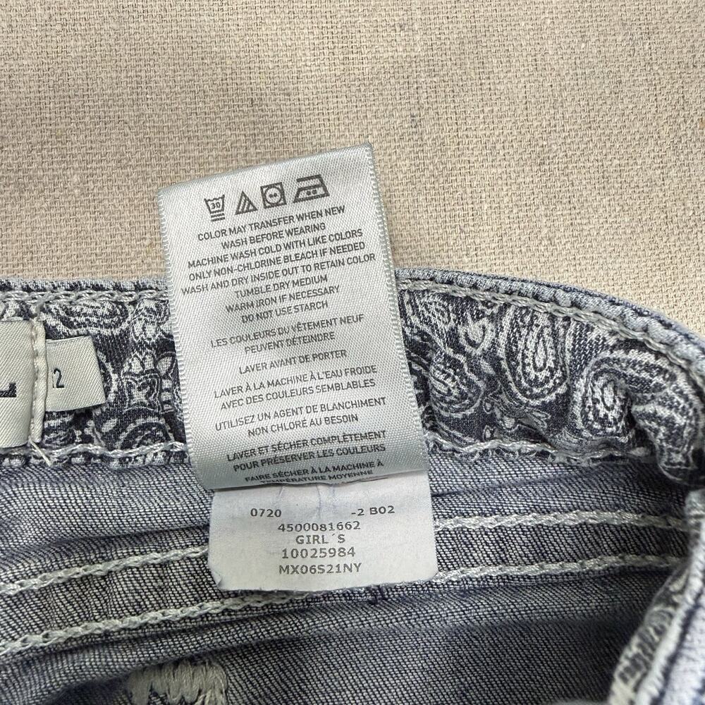 Ariat REAL Girls Boot Cut Jeans Size 12 Light Wash Distressed Western Denim - Picture 8 of 11